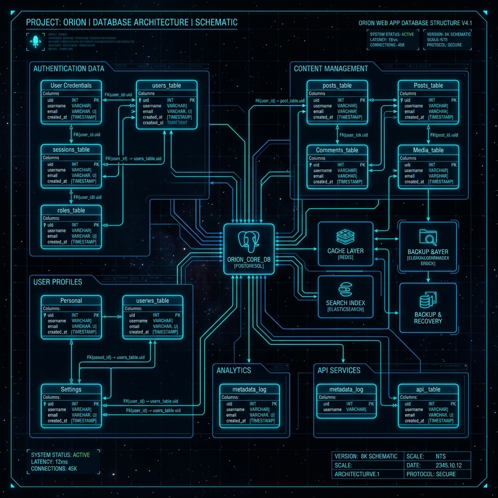 Web Dev Architecture Schema